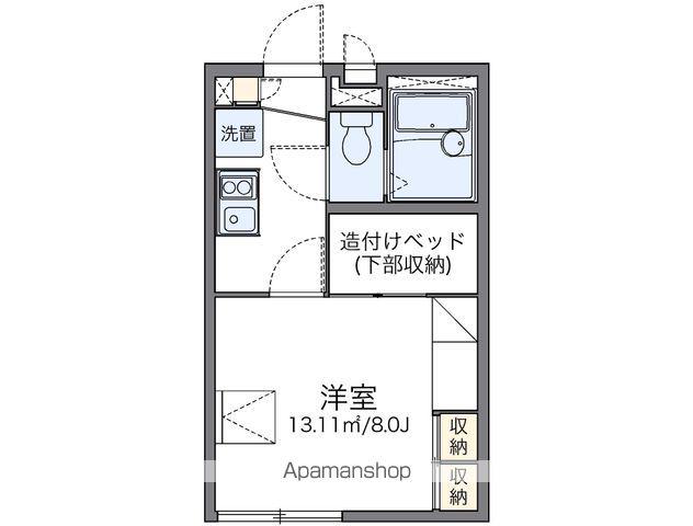 レオパレスプランタン(1K/1階)の間取り写真