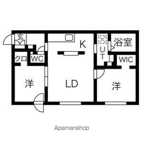 NEXT AVE.TSUKISAMUネクストアベニューツキサム(2LDK/2階)の間取り写真