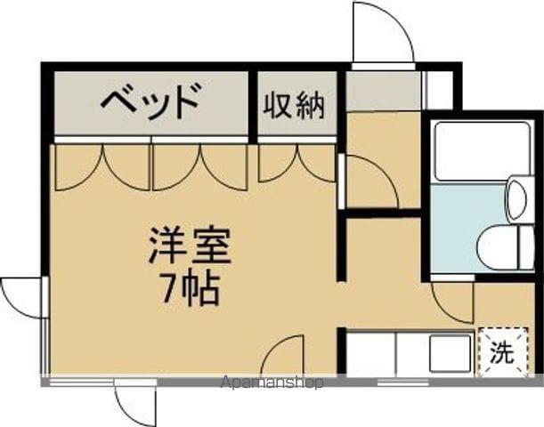 リーガルコートB(ワンルーム/4階)の間取り写真