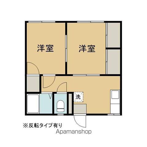 プチ仙北A(2DK/2階)の間取り写真