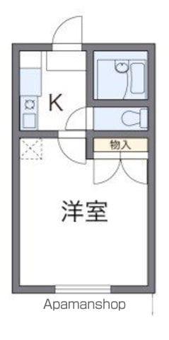 レオパレスウエストコート(1K/2階)の間取り写真