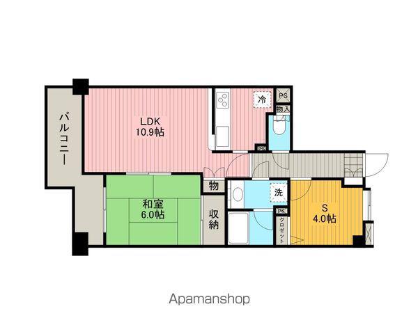 ライオンズシティ町田第2(2LDK/6階)の間取り写真