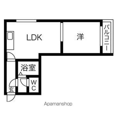 AMSサウスコート(1LDK/3階)の間取り写真