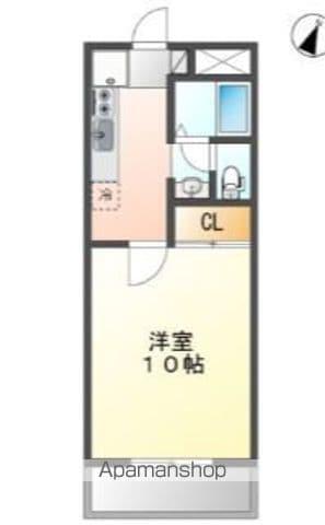 ロイヤルパレス林Ⅰ(1K/3階)の間取り写真