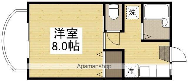べレール清心(1K/2階)の間取り写真