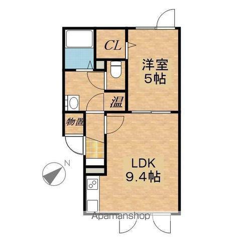 エターナルⅠ(1LDK/2階)の間取り写真