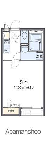 クレイノプランドール(1K/1階)の間取り写真