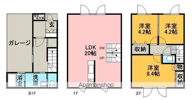 フルールⅡ(3LDK)の間取り写真