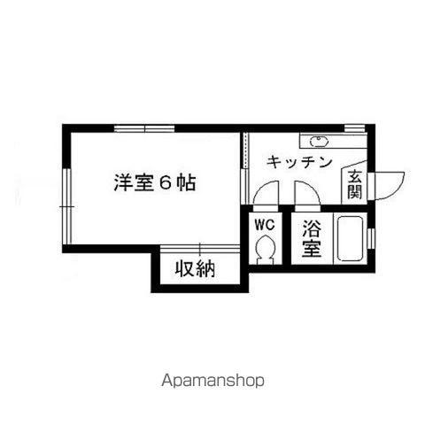 コーポムトウ(1K/1階)の間取り写真