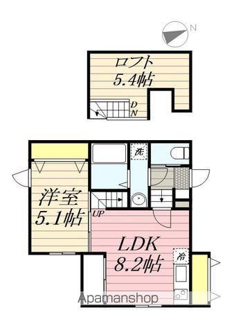 モアメゾン中央公園前(1LDK/1階)の間取り写真