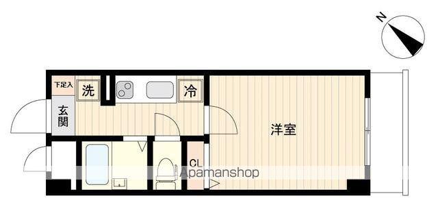 ザ・レジデンス行徳Ⅲ(1K/3階)の間取り写真