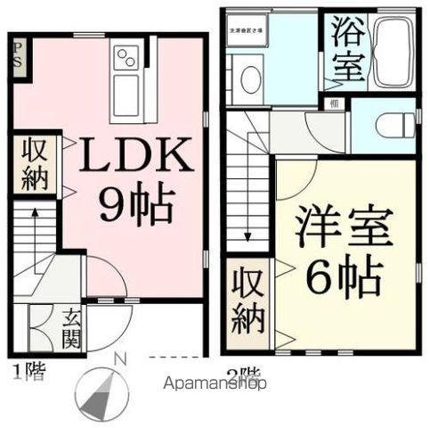 FELIZ神宮(1LDK/1階)の間取り写真