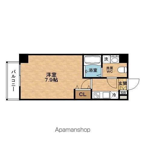 WINSCOURTNISHIUMEDAⅡ(1K/3階)の間取り写真