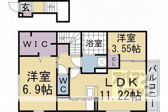 LIVRA紫竹(2LDK/2階)の間取り写真