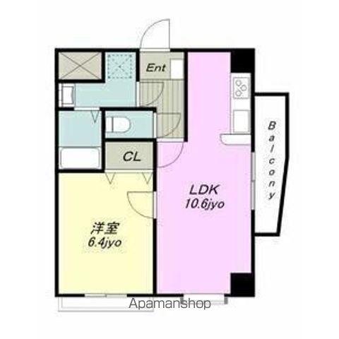 クイーンズ・スクエア(1LDK/2階)の間取り写真