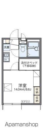 レオパレスタカギⅢ(1K/1階)の間取り写真