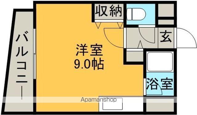 ハイコート文京台ウエスト(ワンルーム/10階)の間取り写真