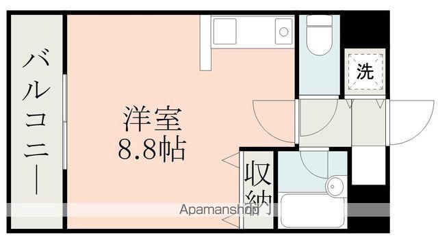 アンビシャス月出(ワンルーム/3階)の間取り写真