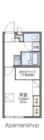レオパレスジュミーノ(1K/1階)の間取り写真