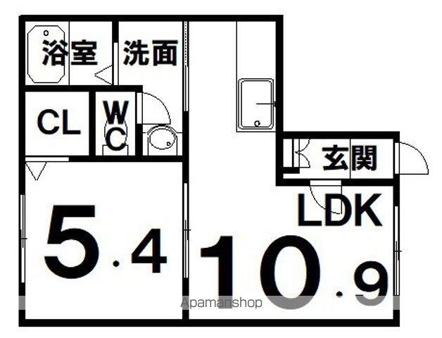 ドメーヌ・モン(1LDK/2階)の間取り写真