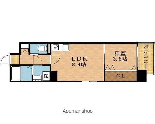 TOU MIYAKOJIMA(1LDK/3階)の間取り写真