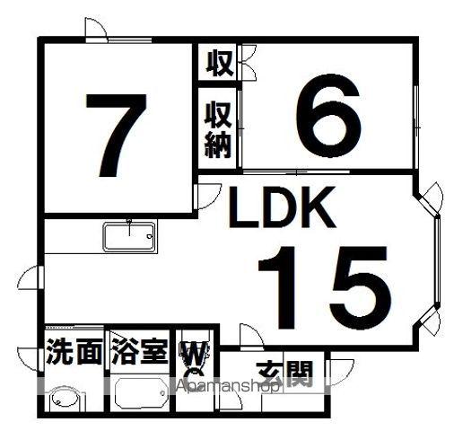 コーポスイングⅤ(2LDK/1階)の間取り写真