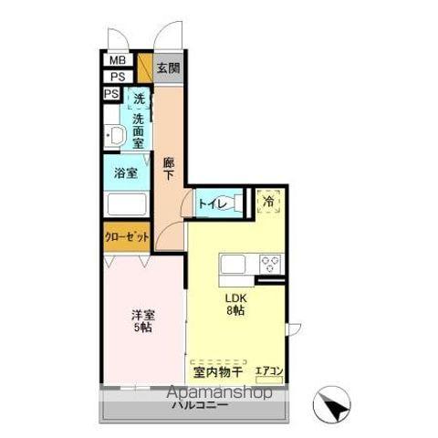 オズシティ(1LDK/3階)の間取り写真