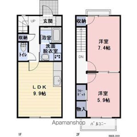フォレストリバーA(2LDK)の間取り写真
