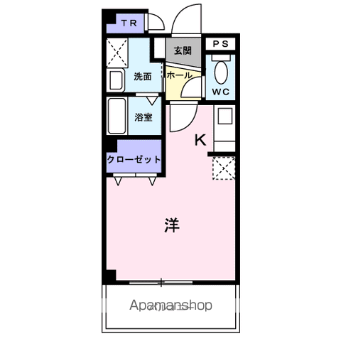 ヴァンテ コリーヌ南流山(ワンルーム/4階)の間取り写真