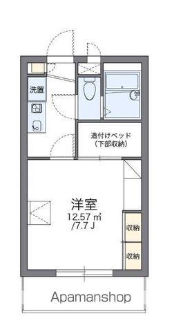 レオパレス川添Ⅱ(1K/1階)の間取り写真