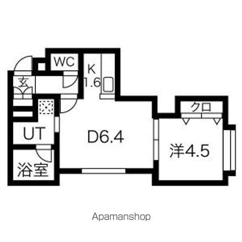 ブレス74(1LDK/3階)の間取り写真