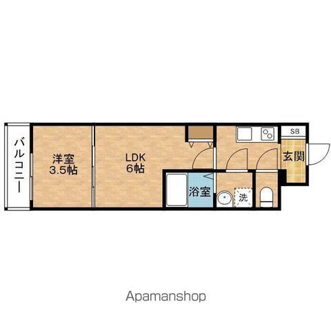 エスリードレジデンス大阪谷町THAMARKS(2K/11階)の間取り写真