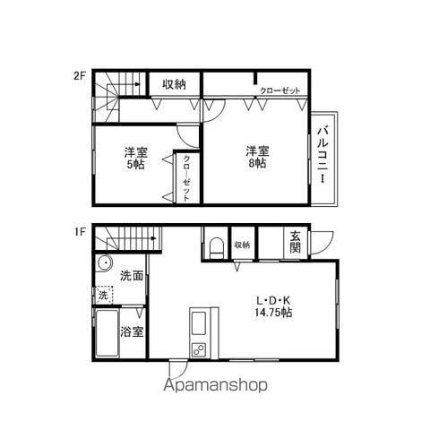 エクセレント(2LDK)の間取り写真