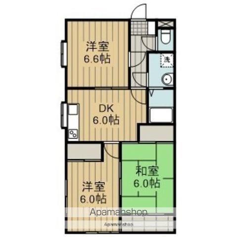 メゾンさくら野(3DK/3階)の間取り写真