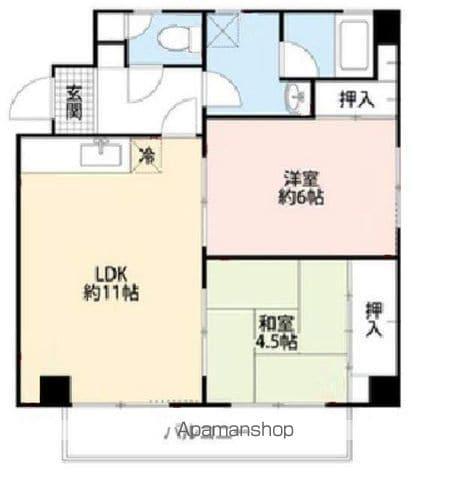 メゾンハピネス(2LDK/1階)の間取り写真