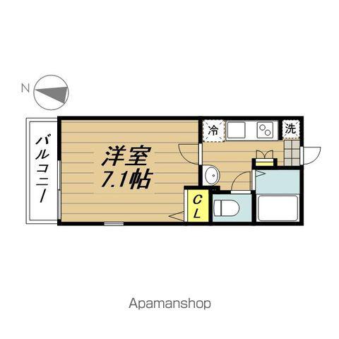 グランクオール北戸田(1K/3階)の間取り写真