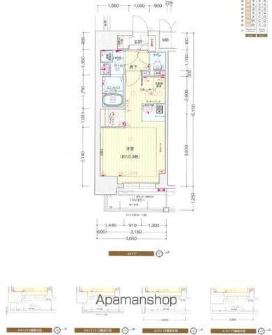 プレサンス池下トレス(1K/12階)の間取り写真