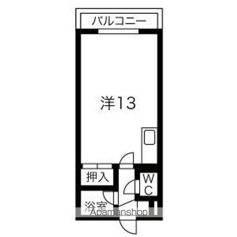 ホワイトパレス(ワンルーム/1階)の間取り写真