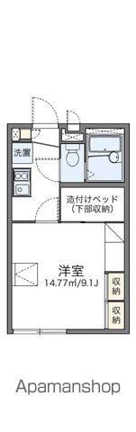 レオパレスナイアガラⅡ(1K/1階)の間取り写真