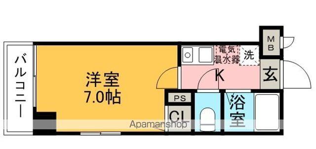 アクタス博多(1K/9階)の間取り写真