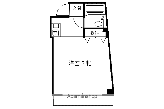 NKTハイツ(1K/2階)の間取り写真