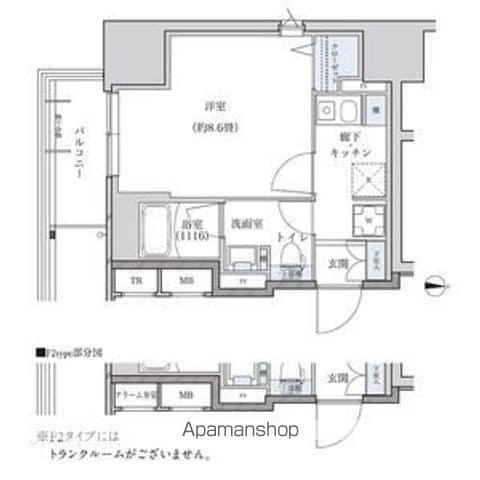 パークアクシス新栄(1K/9階)の間取り写真