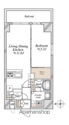 NIDO ASAKUSA(1LDK/3階)の間取り写真