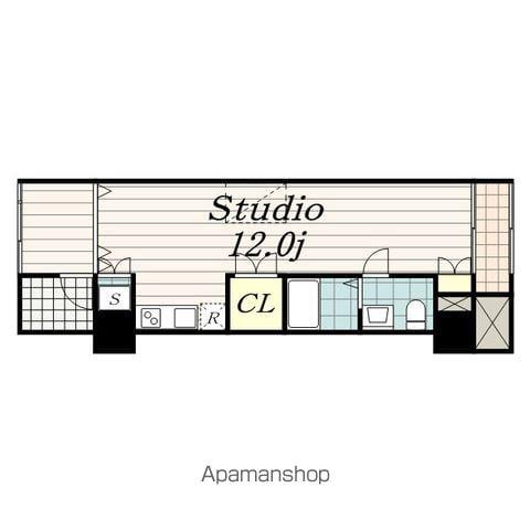 APERTO千葉(ワンルーム/4階)の間取り写真