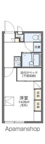 レオパレスわかみや(1K/2階)の間取り写真