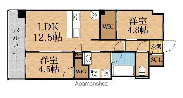 SPLENDIDE城東関目(2LDK/3階)の間取り写真