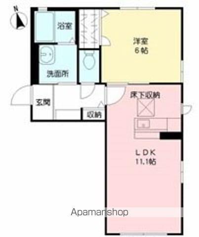 アークコスモ(1LDK/2階)の間取り写真