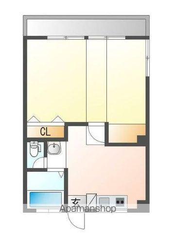 JTアパートメント(1LDK/4階)の間取り写真