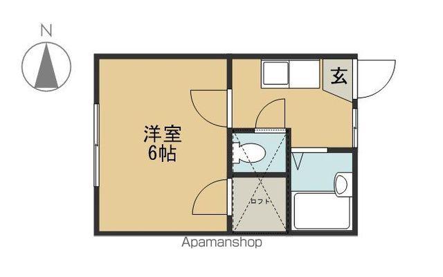 センチュリー22(1K/1階)の間取り写真