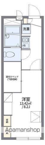 レオパレスMAEDA2(1K/2階)の間取り写真